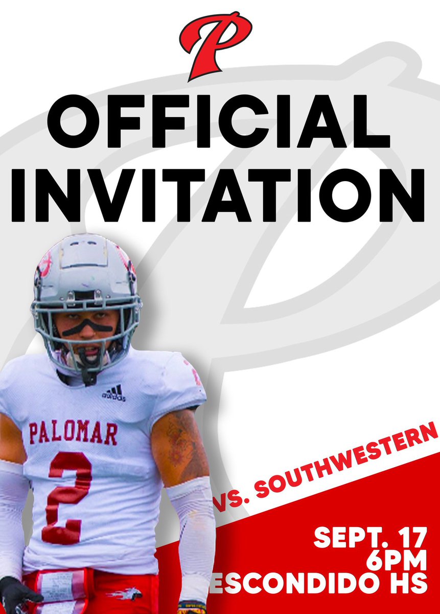 Really looking forward to watching <a href="/PalomarFootball/">Palomar Football</a> this weekend and meeting all the coaches. <a href="/CoachYatesOL/">Matt Yates</a> <a href="/CoachParks_/">Stephen Parks</a> @Coach_T97 <a href="/CoachDEarly/">Dan Early</a> <a href="/coachjoeearly/">joe early</a>