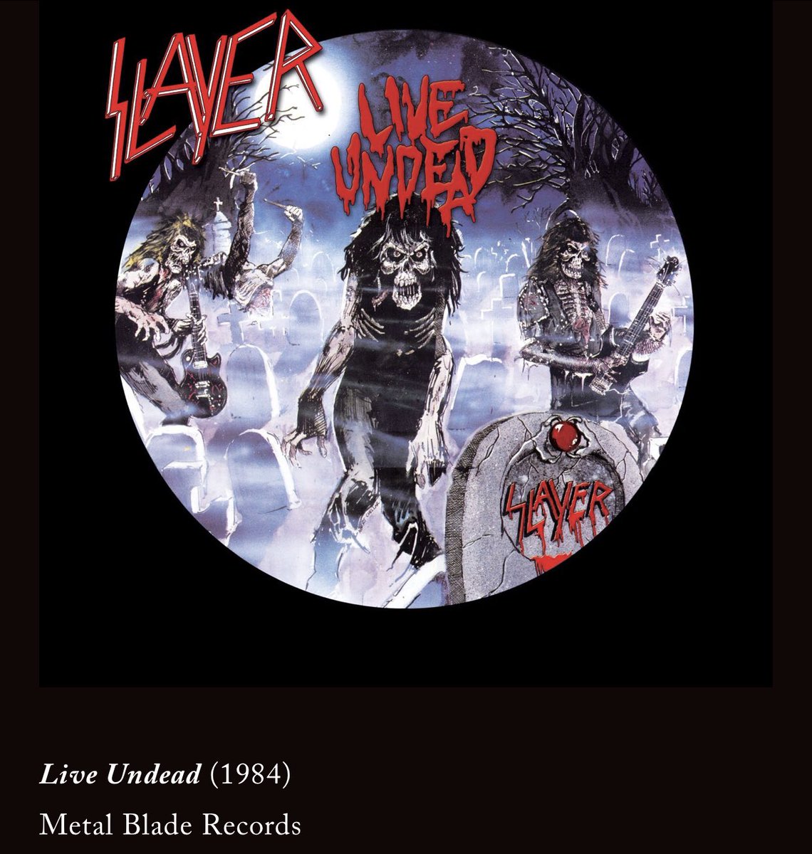 theOTCSlayer's tweet photo. #Slayer #FuckinSlayer #LiveUndead #CaptorOfSin #AggressivePerfector
1984 Live Undead https://t.co/Ejbhbik2ey