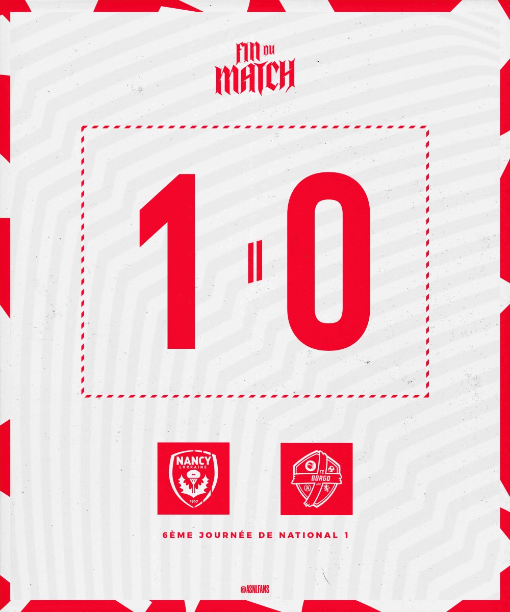 asnlfans's tweet photo. ✅ Nancy reçu 3/3, en engrengant neuf points en 3 matchs, l'ASNL est 4ème en attendant le match de Versailles lundi. Un match solide contre Borgo et bien maîtrisé.
Selon vous, doit-on attendre plus de Nancy ce soir ou est-ce suffisant ? 👇
____
ASNL 1⃣-0⃣ FC Borgo
#ASNLFCB https://t.co/n0HtVZp6vY