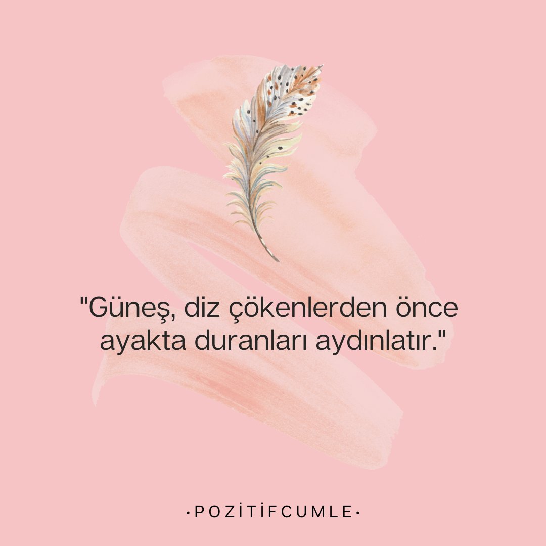 POZİTİF CÜMLELER (@pozitifcumle) on Twitter photo 