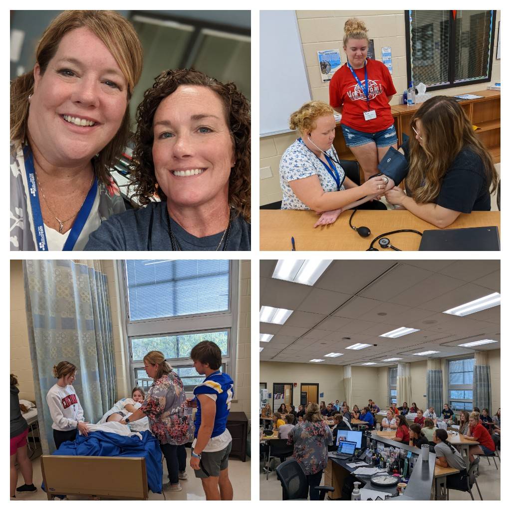 MillstreamCC's tweet image. Health Professions I &amp;amp; II students collaborating together today to review and learn new skills. Mrs. Rettig and Mrs. Van Horn enjoying teaching  and watching students work together. #teamwork #corevalue3 #embraceopportunities #theSTREAM