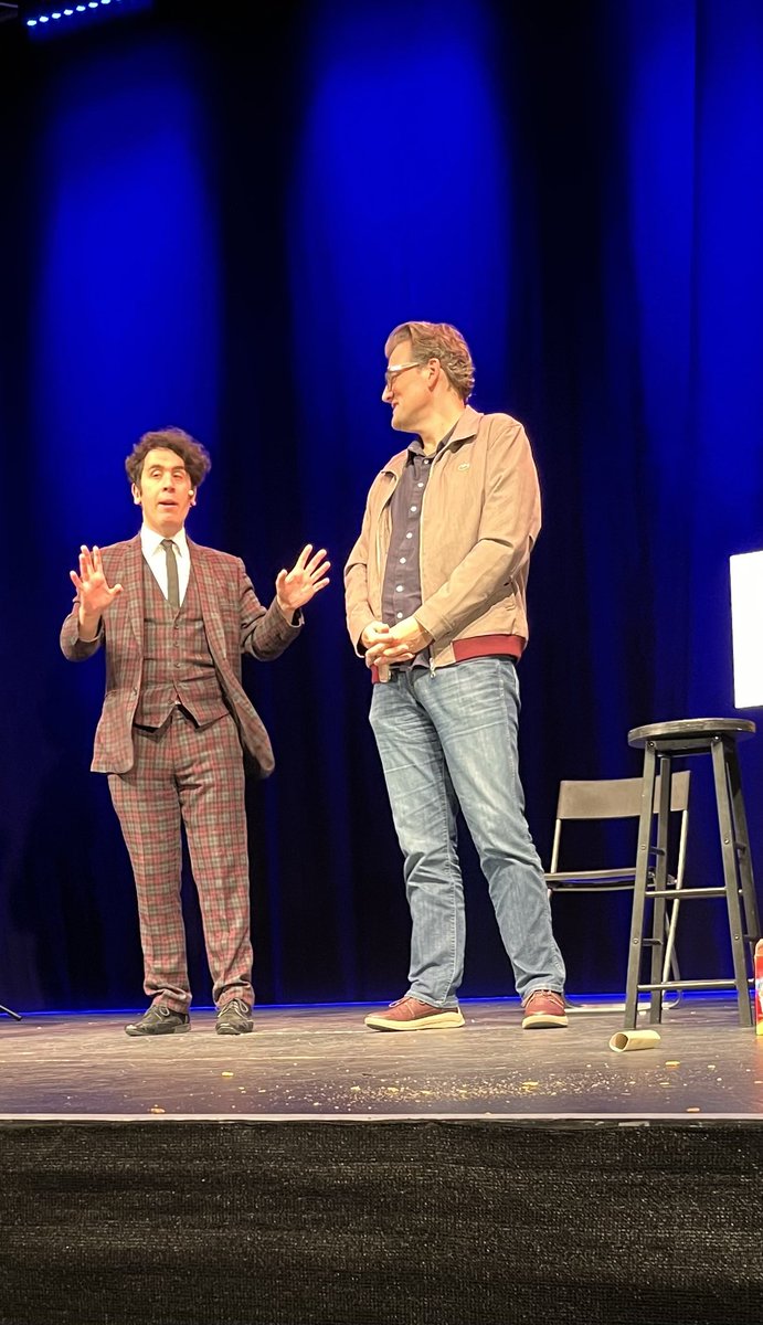 Brilliant 1st half thanks ⁦⁦<a href="/petefirman/">Pete Firman</a>⁩ . Paul been on stage 😂🤣