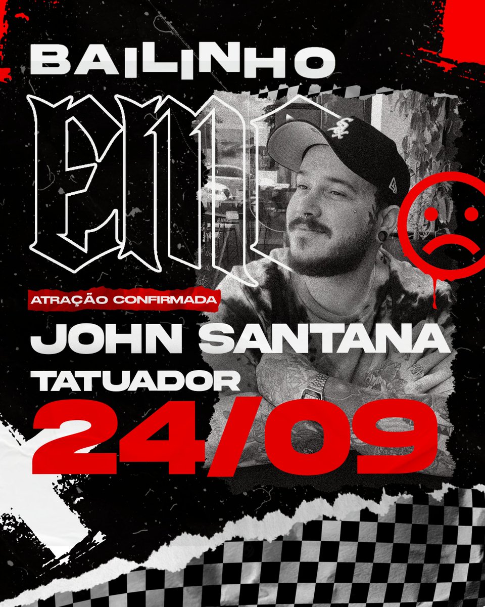 bailinhoemo's tweet photo. Tatuagem vai tá em peso no rolê, hein?

Nossa nova atração confirmadíssima é o John Santana💉🖤

Vai ter um espacinho dele pra você fazer uma tattoo enquanto curte o rolê mais emo de Campinas 🔥

Já segue ele pra dar aquela força, o trabalho dele é demaiss 🖤🖤

#bailinhoemo #emo https://t.co/mKjsX9u3ak