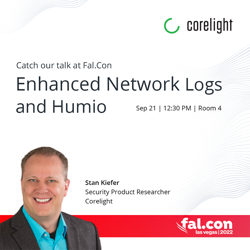 corelight_inc's tweet photo. Going to @CrowdStrike #FalCon22? Stop by Ironwood 4 for “There Has to Be More: Enhanced Network Logs and Humio,” a session that will show how to reduce response times &amp; increase your security posture. Also, booth #1410: https://t.co/SHZiNuP3xN
#CrowdStrike #NetworkSecurity #Humio https://t.co/8FcH2h9Qi3