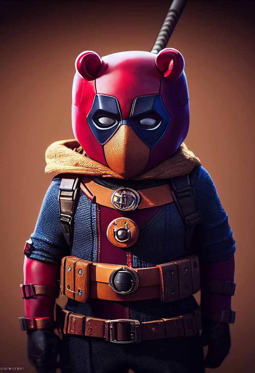 ChrisC20001's tweet photo. @VancityReynolds I think this is the film we need. Paddington as Deadpool (I was bored with one of those AI Programs earlier :)) https://t.co/yKvm3PcIG8