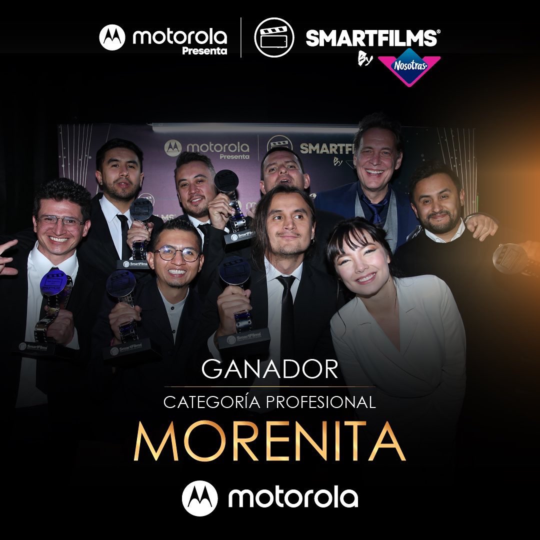 smartfilmsco's tweet image. ⭐️ #MORENITA es una producción profesional que muestra la capacidad del cine para contar una historia desde diferentes ángulos, muchas felicitaciones a los ganadores de la categoría PROFESIONAL @Motorola_col 🎬

#SMARTFILMS2022