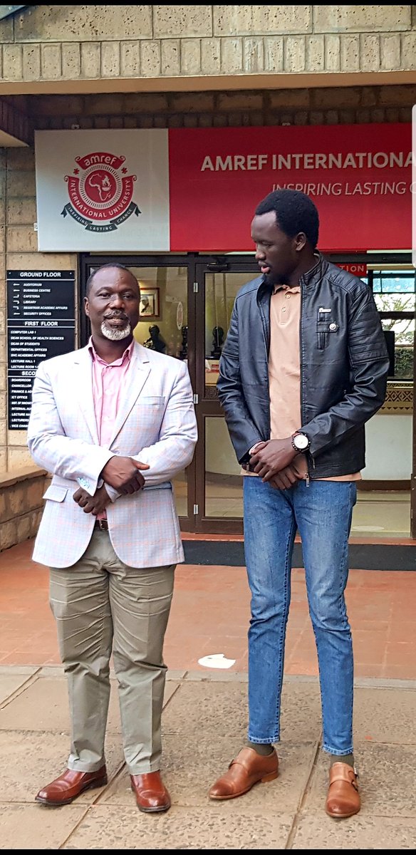 MaborAloony's tweet image. They say that "the total sum of education and intellectualism is humility." 
Prof. Joachim Osur VC of @AmrefUniversity is a living example of this statement. I'm lucky to have been drinking from your cup of knowledge, sir. 
@Amref_Worldwide 
@AmrefStudents