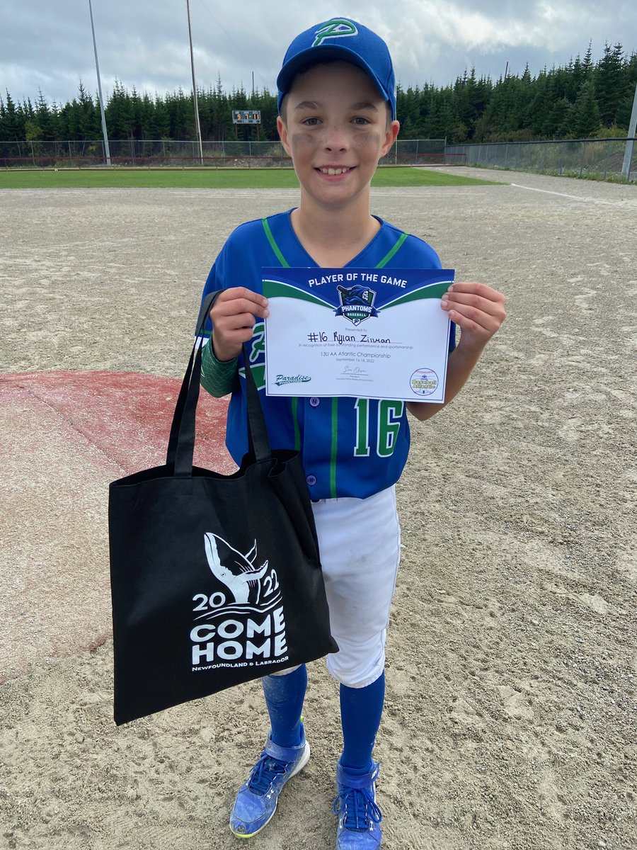 Paradise for the win!  Some clutch plays were the difference in an 11-9 victory for the Phantoms vs PEI.  Our boys played tough in some not-so-nice conditions.  Great job team!  Congrats to our POTG from PEI, Colton Mcmurrer and from Paradise, Rylan Zillman. #U13AA #BaseballATL