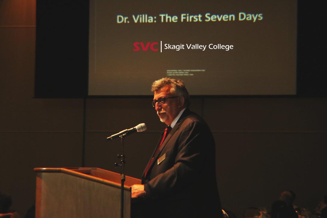 PrezSVC's tweet photo. As I reflect on my first week at Skagit, I am deeply moved by the warm welcome I have experienced. It was an honor to address SVC employees at Fall In-Service. Looking forward to a great year! #SVCCommunity #GoCards https://t.co/66NMkFmEAY