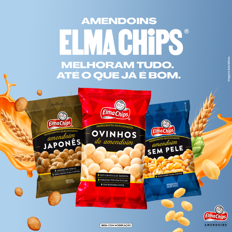 Os Amendoins Elma Chips® conseguem melhorar até aquilo que já é uma delícia, tipo uma brejinha gelada. Tem combinação melhor? #AmendoinsElmaChips #BebaComModeração