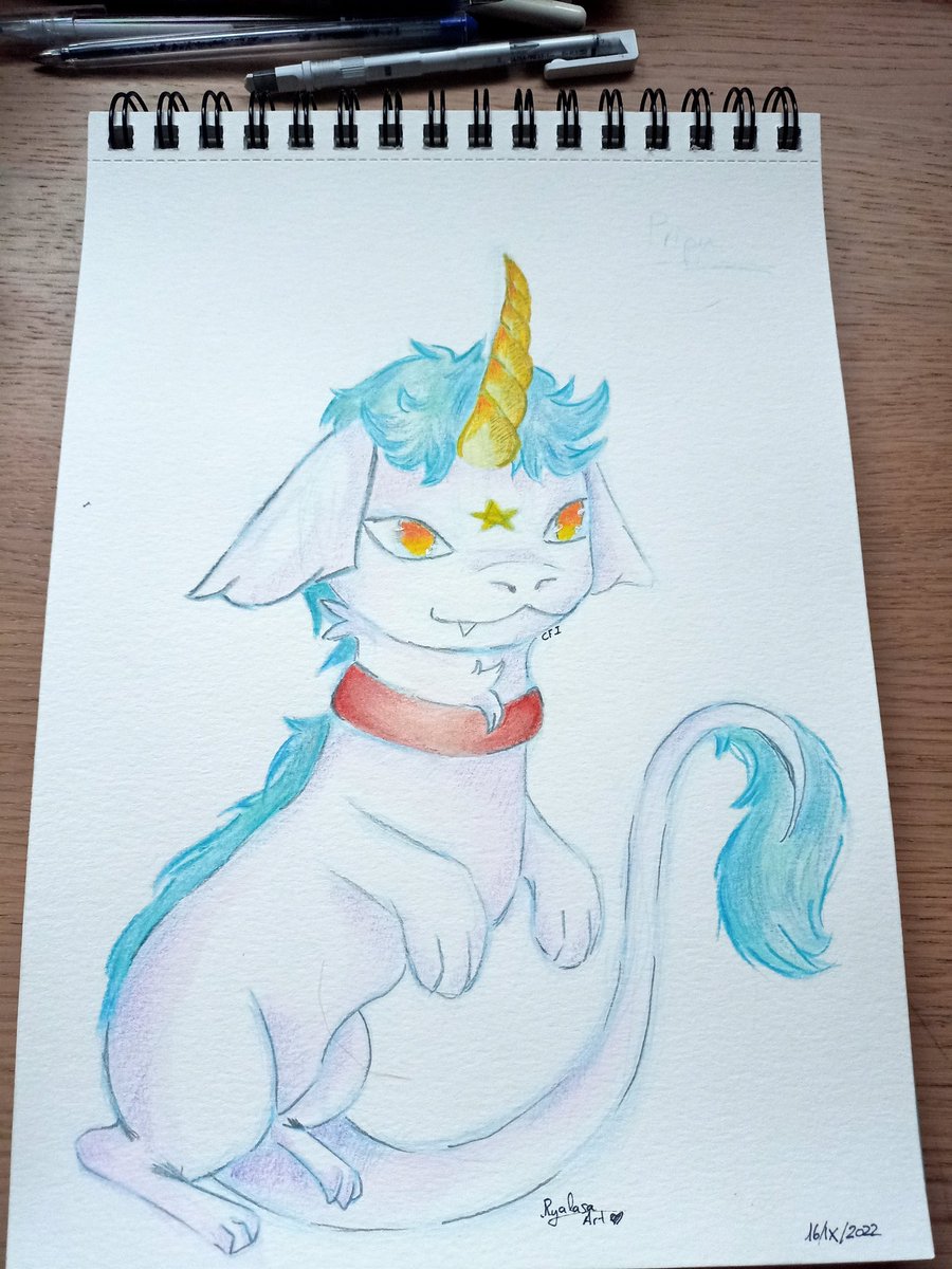 Ryalasa_art's tweet photo. Un pequeño Oc.

#artist #watercolor #dragon #OC https://t.co/KJYFe75PBx