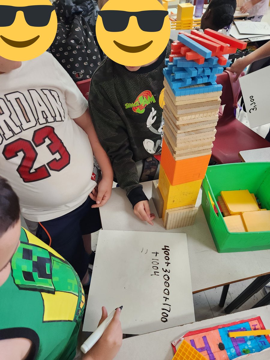 In grade 5 <a href="/RHS_HRCE/">Rockingstone Heights</a> students are building with base tens and counting the total of each structure.   #introducingplacevalue #Icanwriteanumber #Icanmakeanumberwithbasetens #efficientcountingstrategies