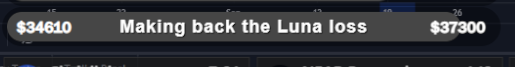 Making back the full Luna loss by 9/23 or $500 giveaway to anyone that likes/comments on this post...
(will post trades live)