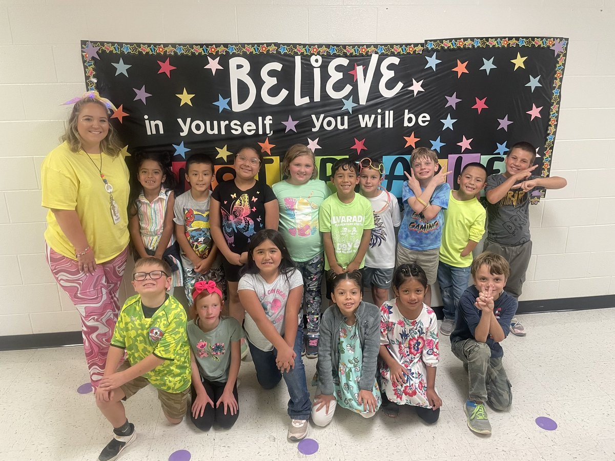 Lights Out for the Indians tonight! Miss Douglass’ class is so bright!! #AlvaradoExcellence!