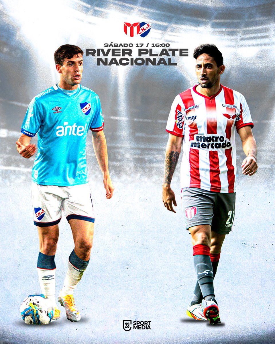 23SportMediaUy's tweet photo. ⚔️ 𝗗𝘂𝗲𝗹𝗼 𝟮𝟯 𝗦𝗽𝗼𝗿𝘁𝗠𝗲𝗱𝗶𝗮 

🗓️ @cariverplateuru recibe a @Nacional por la fecha 9 del Torneo Clausuara.

⚡️Jona Urretavizcaya y 🌭Pancho Ginella dos amigos de la casa se enfrentan en busca de los 3 puntos. 

¿Para vos quien es favorito? https://t.co/44Er3nboX8