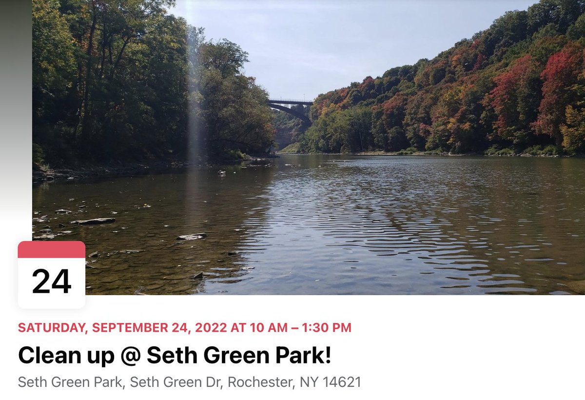 Next Saturday. Clean up at Seth Green Park #ROC... facebook.com/events/8144719…