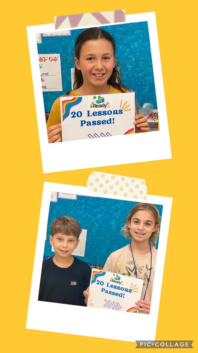 MrsSegalWhite's tweet photo. Way to level π These students already hit *20* lessons passed this school year! ππΌ#iReady #20lessons #CCPSProud @pmepelicans @collierschools @CurriculumAssoc https://t.co/v4RUBE8i5k