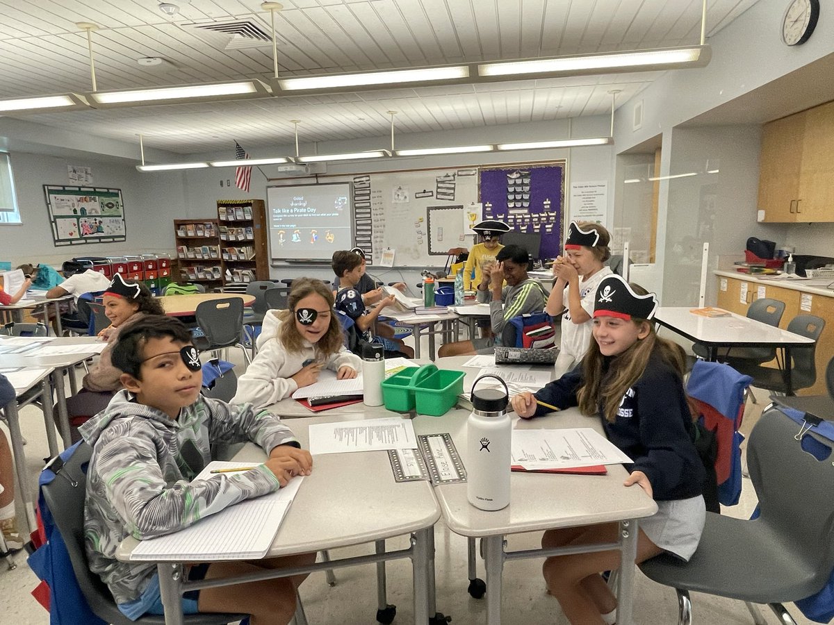 mtkbeachlover's tweet photo. #talklikeapirate #wiltonwayct @WPSCMSocial #funinfifthgrade https://t.co/QGiPJZep19