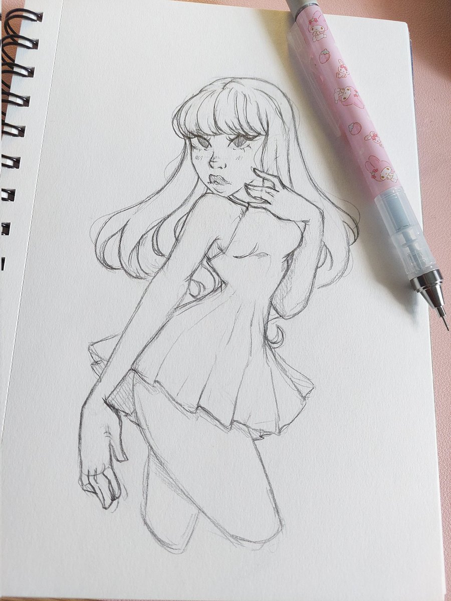 angelfacej12's tweet photo. Happy friday!!!! This weekend I'm going to just draw for myself and not to make something for my shop. Just to have dun again. #sketchbook #sketchbooksession #Doodles #art #traditionalist #kawaiisketch #traditionalartist https://t.co/kLsxYtjQ9D