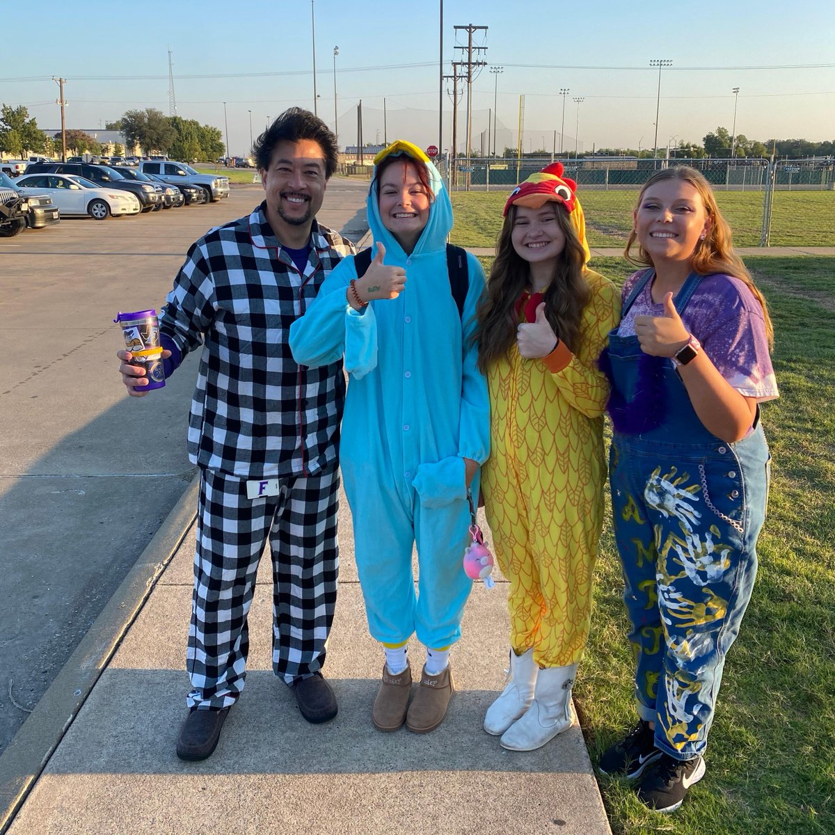 FhsFarmerettes's tweet photo. PJ DAY! PURPLE FARMERETTE OUT! https://t.co/A6IfvAavhD