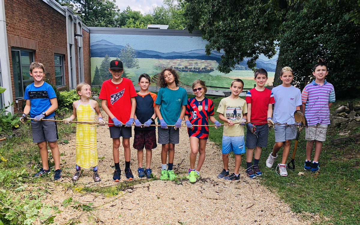 5th grade Sliders had a blast helping in the garden this week. They pulled a horseweed that was 10 Sliders tall! #teamwork #outdoorlearning #TuckahoeRocks @TuckahoeGrade5 <a href="/TuckahoeSchool/">Tuckahoe Elementary School</a>