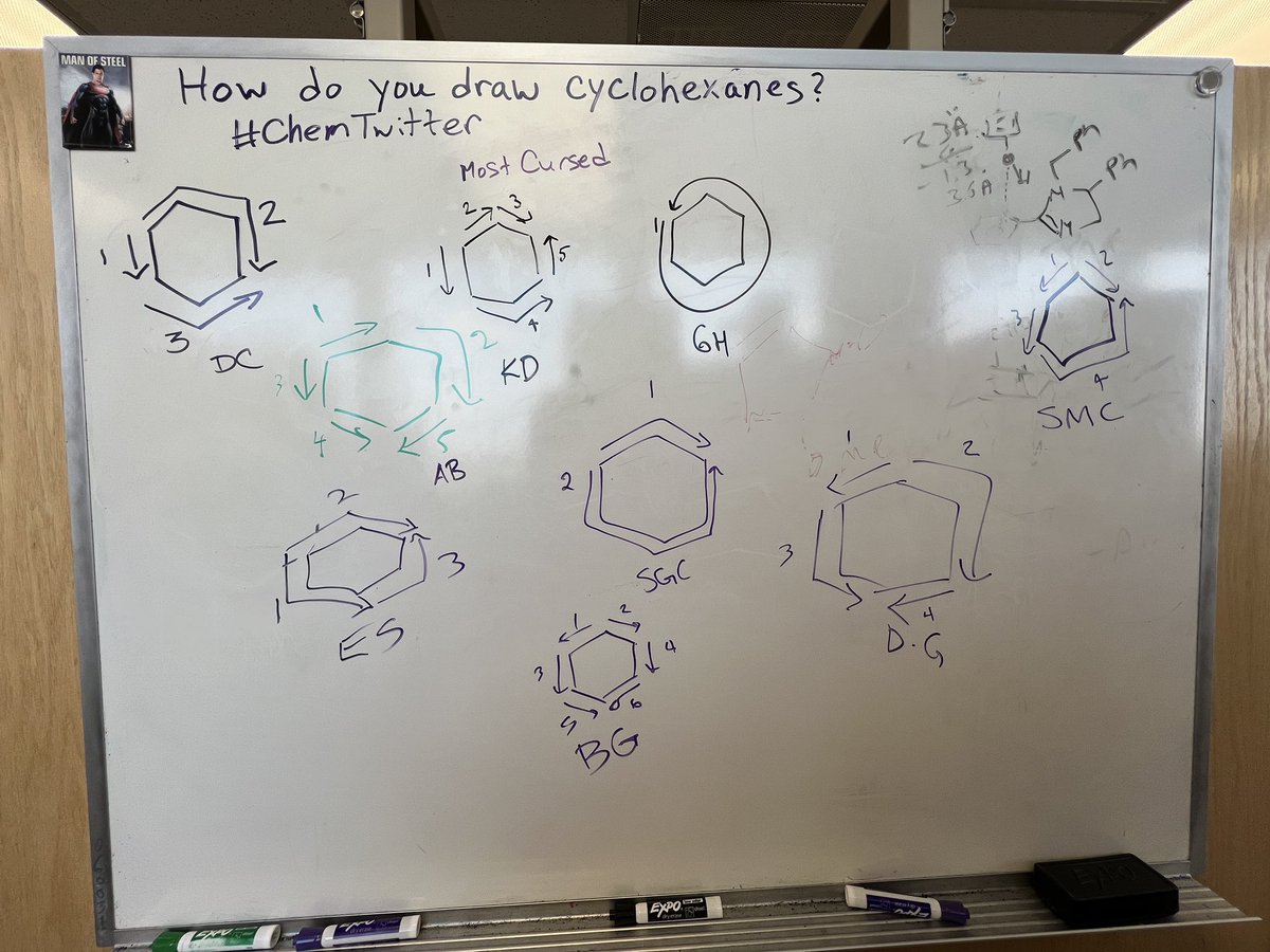 DanCG_Chem's tweet photo. @Tepe_Lab needed to compare cyclohexane drawing strategies 
#ChemTwitter https://t.co/X0djjtRQKN