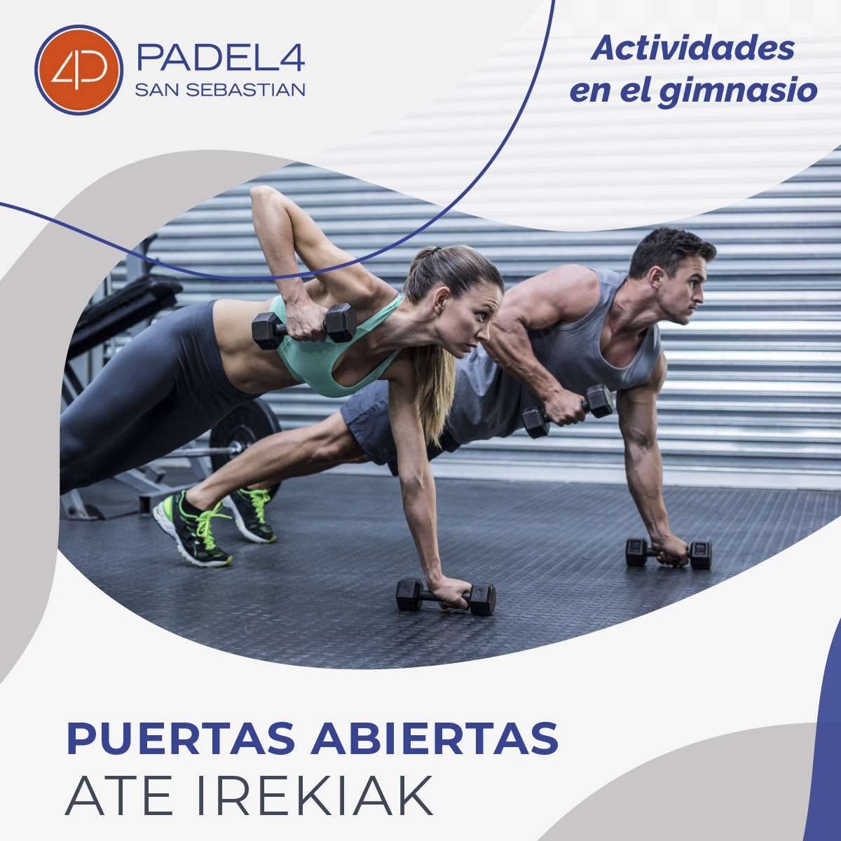 Padel4SS's tweet photo. Anota en la agenda 👉 del 19 al 23 de septiembre 𝗣𝗨𝗘𝗥𝗧𝗔𝗦 𝗔𝗕𝗜𝗘𝗥𝗧𝗔𝗦 en  las actividades del 𝗚𝗜𝗠𝗡𝗔𝗦𝗜𝗢.

⌚ Consulta horarios en la web y  reserva tu plaza en info@padel4sansebastian.com o  685 733 227. https://t.co/UF7zpJqPDX