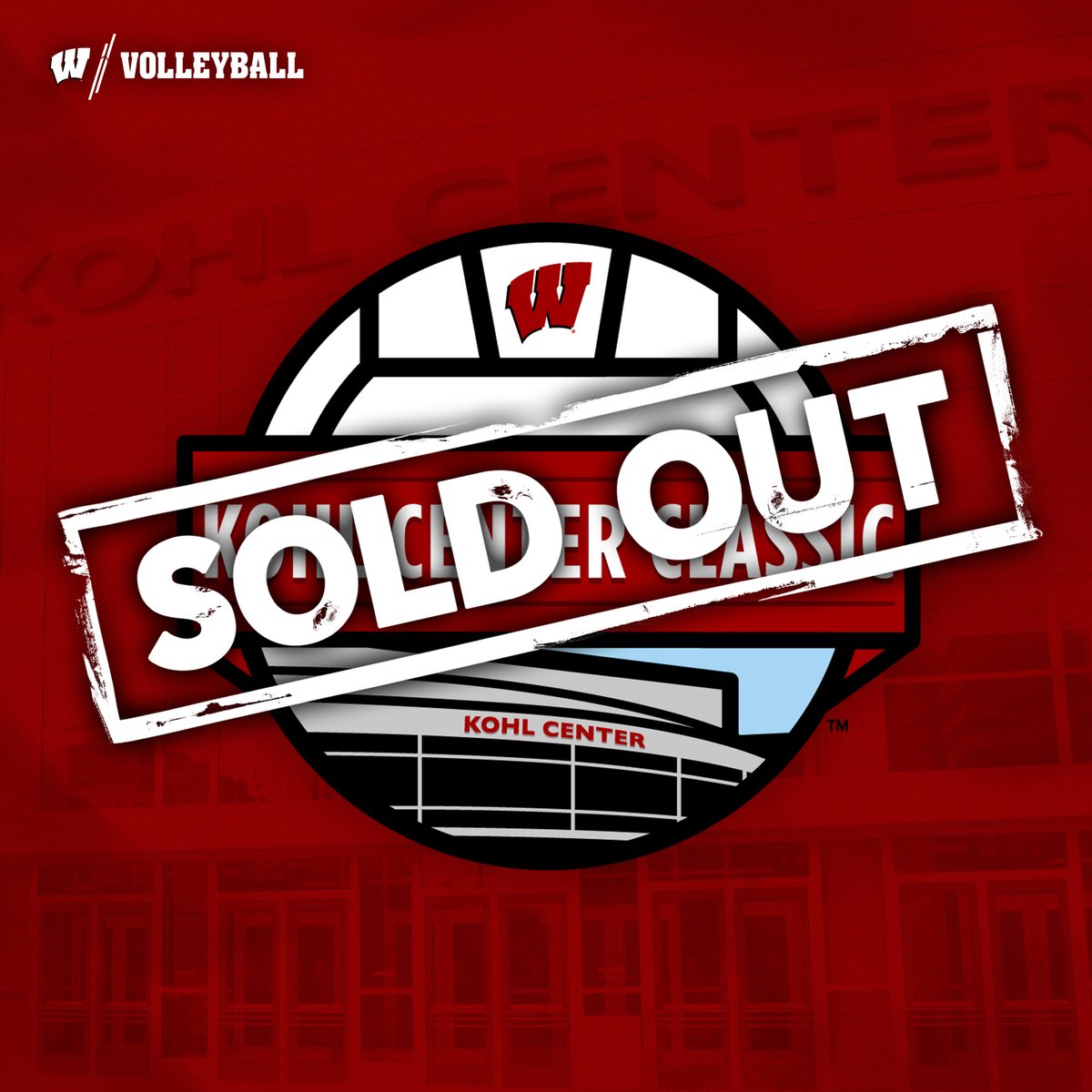 We just sold out the Kohl Center. 

Be there to see just how big of a record it is. 

StubHub FOR OFFICIAL RESALES: uwbadgers.com/sports/2015/8/…