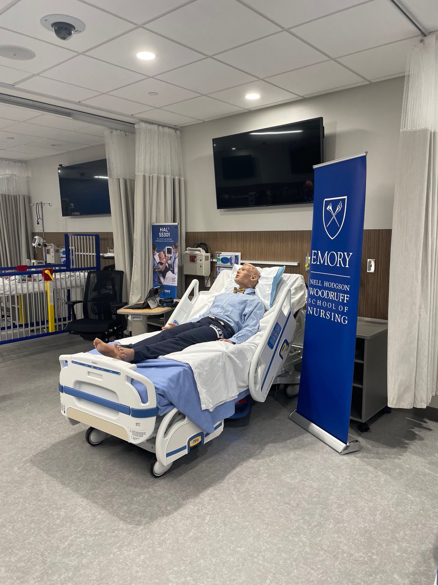 EmoryNursing's tweet photo. The celebration of the #ENLC comes during National Healthcare Simulation Week! The latest in nursing simulation technology is part of this new facility, and we are thrilled about how it will prepare the next generation of nurse leaders. #hcsimweek22 #SimLab #SimSkills #HALs5301 https://t.co/9x1TPXPTpR