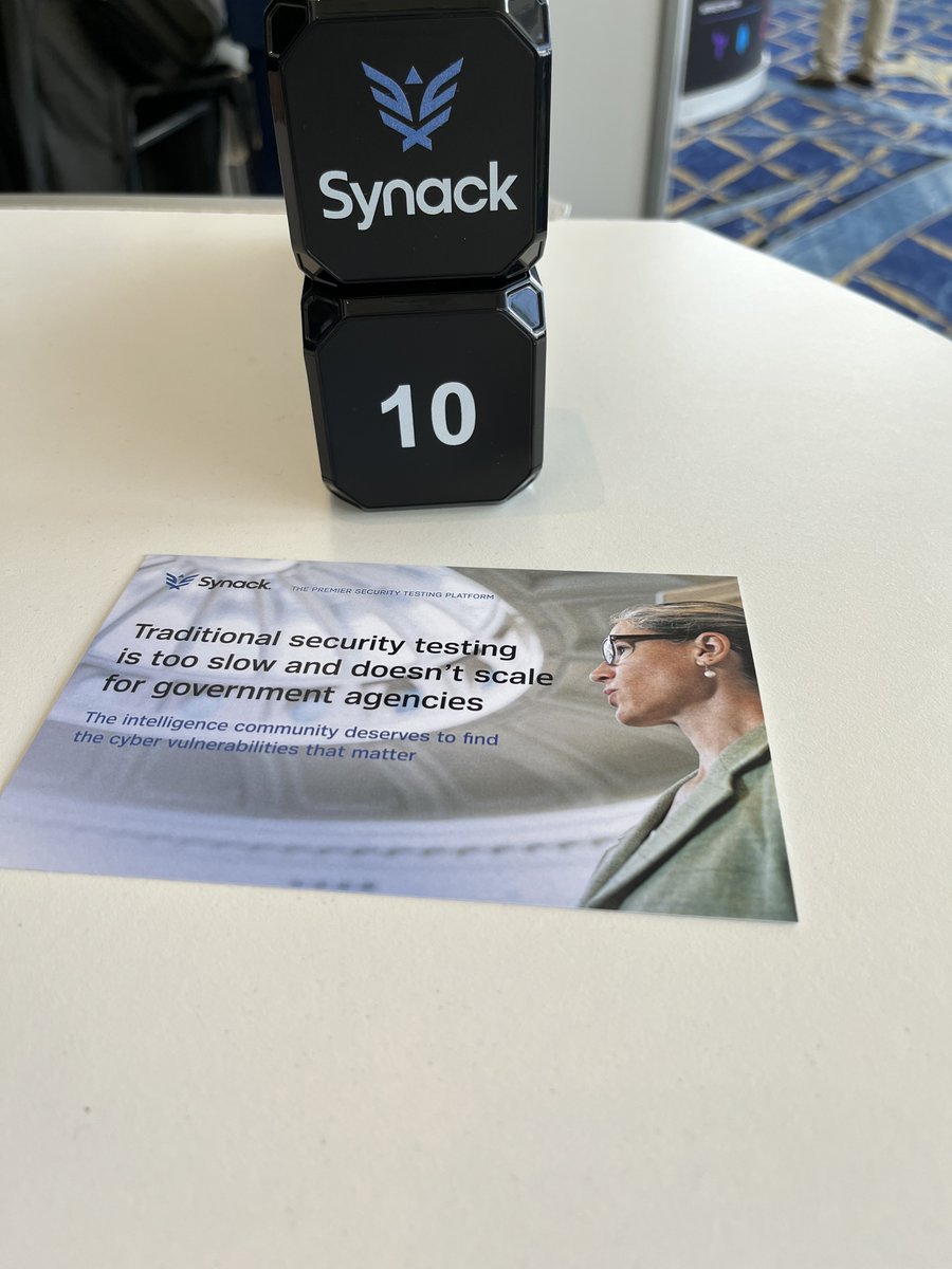 synack's tweet photo. That's a wrap! Thank you to @INSAlliance &amp; @AFCEA for having us at #IntelSummit22. Discussions ranged from #cybersecurity hiring and the future workforce and the push to secure the most critical piece in our supply chain: the internet. Looking forward to continued collaboration! https://t.co/pBzeUvJpKJ