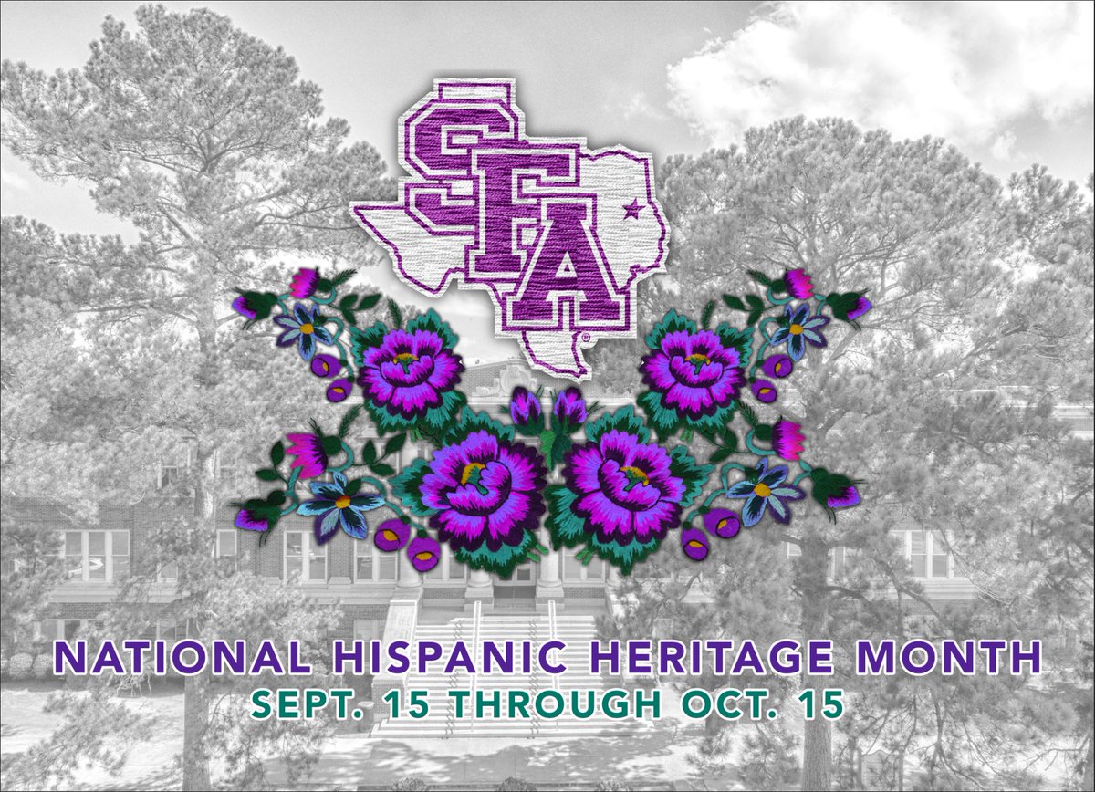 SFASU's tweet photo. We’re kicking off our #SFAHispanicHeritage series honoring National Hispanic Heritage Month by highlighting two student groups: SFA’s chapters of the League of United Latin American Citizens, or @SFALULAC, and the Organization of Latin Americans, or @OLASFASU. https://t.co/qM6AEpoPgl
