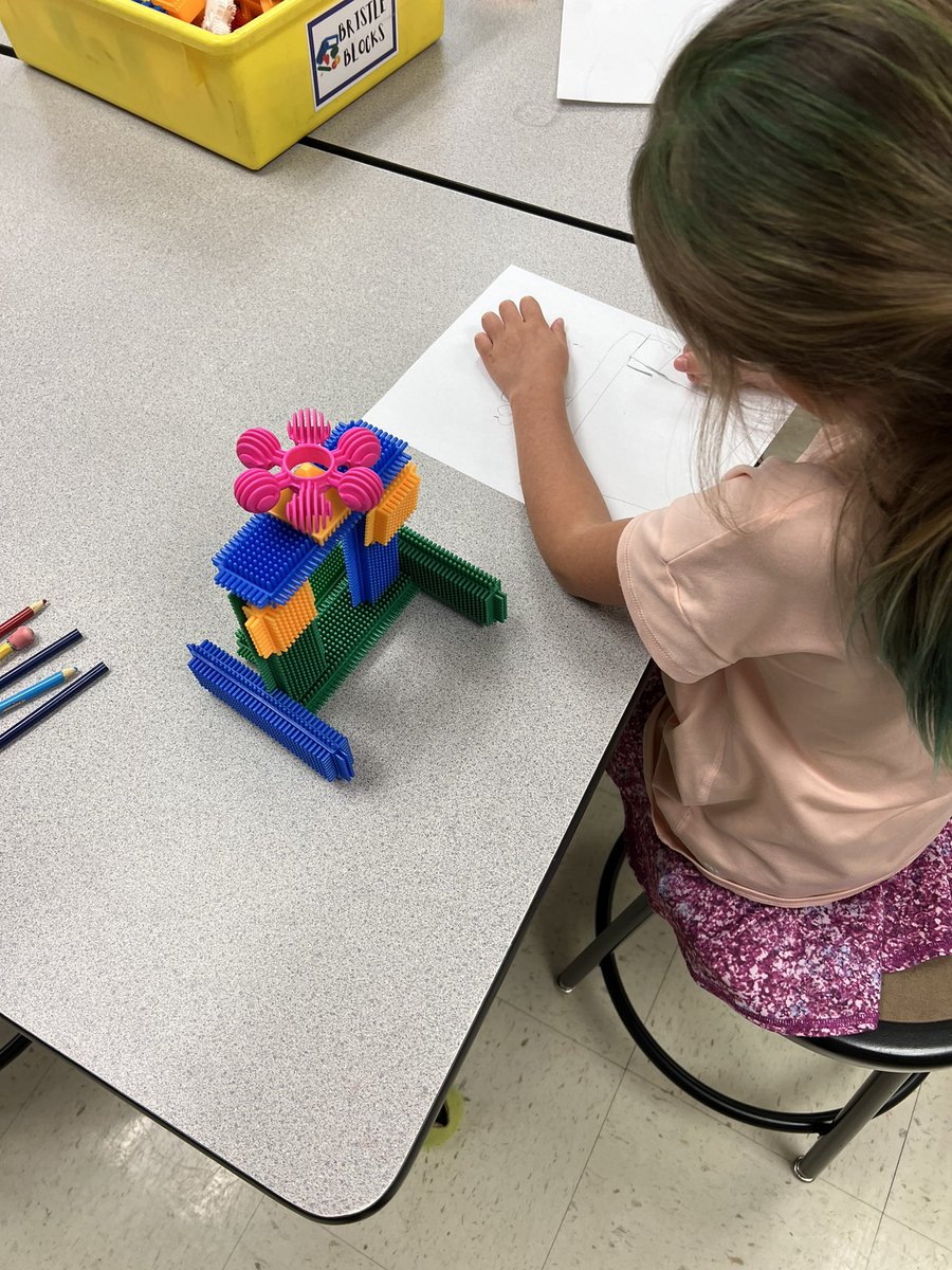 Our kindergarteners are loving using their architectural skills to build and create renderings of their creations in Mrs. Smithson’s art class! <a href="/Rutledge_Elem/">Rutledge Elementary</a>