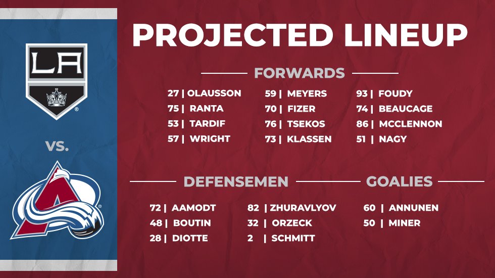 Avalanche's tweet photo. First chance to watch some Avalanche Hockey! 

Tune in: https://t.co/XtnnunJcDV

#GoAvsGo https://t.co/DM3mwcZVzw