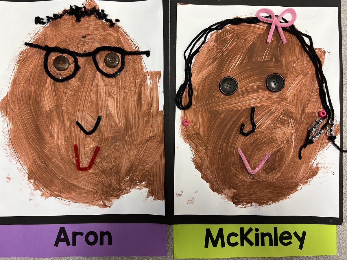 Self portraits will ALWAYS be one of my favorite projects! I love how they are all so different and perfect! 😍
#RESBeAGameChanger #blessedinthisnest #PreKLife <a href="/RES_Redbirds/">Rivercrest Redbirds</a>