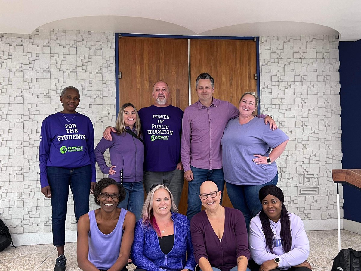 MsOBrien_ocsb's tweet photo. Purple Power at @StPaulOCSB #cupe @CUPE2357 @cupenat https://t.co/AMgcP9C4lS