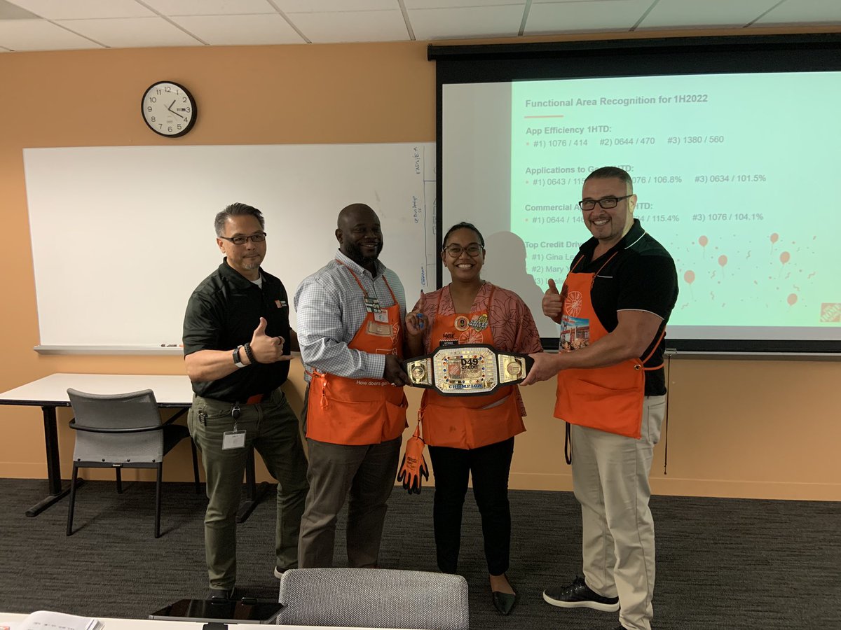Congratulations to my team for being the Credit Champion and receiving the Credit belt! So excited to hang this on our wall💪🏾🎉 #1076Proud #PacNorthProud