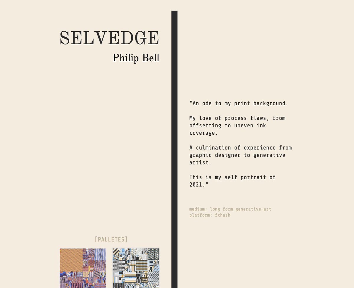 A season of Tezos art discovery #teztheszn

Deca Artist Spotlight
*Philip Bell* <a href="/philipbell_/">Philip Bell</a>

➡️ deca.art/sq/teztheszn/9…

gallery created by <a href="/visualtowslee/">towslee</a>