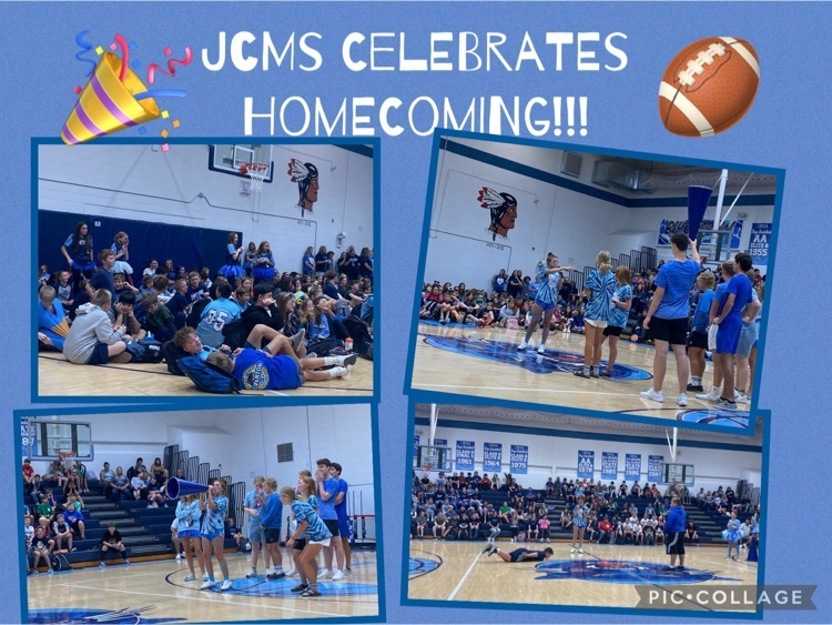jerseycusdno100's tweet photo. JCMS celebrated homecoming big today with the help of the JCHS Blue Crew!!  Let’s go Panthers! https://t.co/J3Brz6RUCL