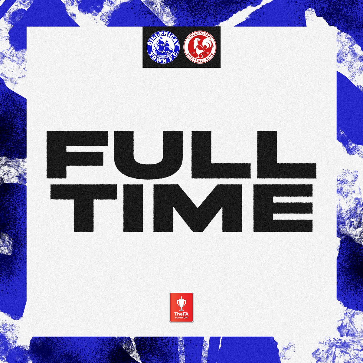 BTFC's tweet photo. Full time!

What a game here at New Lodge 👏 

Congratulations to the U18s who will face Southend at home (date TBC) in the next round of the FA Youth Cup

Commiserations to Cockforsters, it was a real battle 🤝

U18s 🔵5-3🔴 https://t.co/lCI2BJb1DS