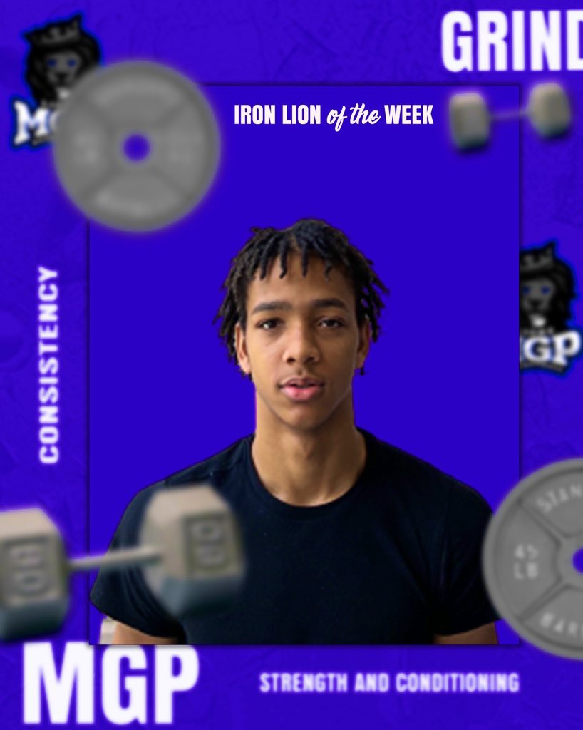 Iron Lion goes to Jamari Piercy again! From day one he’s come in and made the commitment to go hard in the weight room.