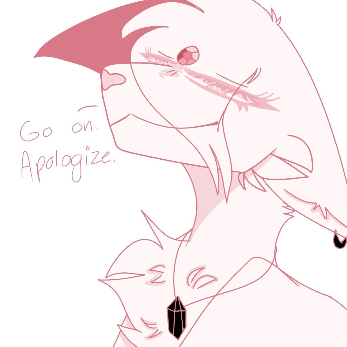 zeit_wolf's tweet photo. @OneKrypticSage Well if it's not too much trouble :) 
And of course if you have time, here's the ref of my oc Rose Quartz ^^ https://t.co/1MYBF4mozT