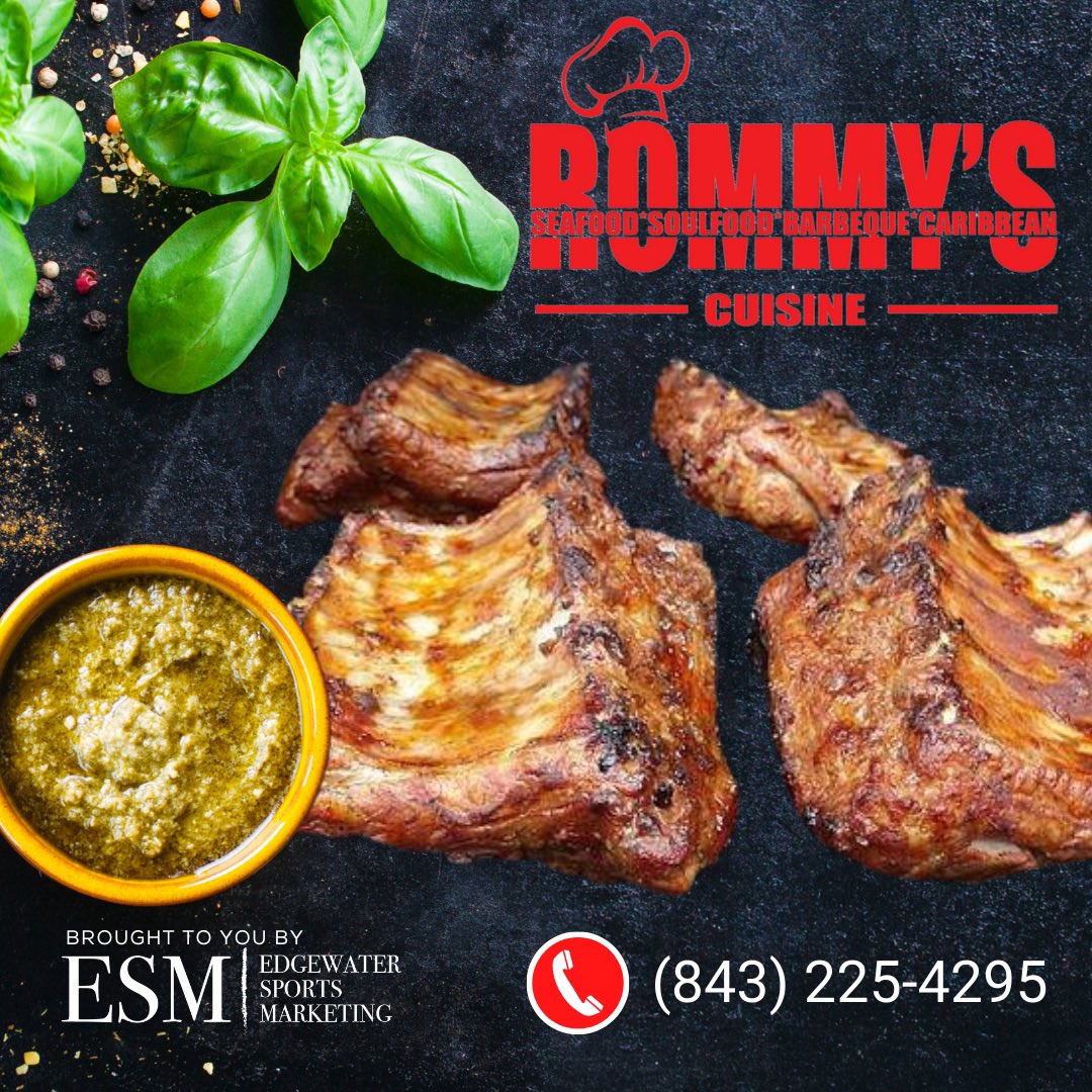EdgewaterSM's tweet photo. Rommy's Cuisine, go by for their BBQ combos! Can’t make it in they deliver! 

#summerville #charleston #charlestonliving #charlestonlife #chs #sc #scfood #southcarolina  #food #foodie #sceats #discoversc #ilovesouthcarolina #comfortfood #foodpics #scfoodie #scfoodies https://t.co/qZQ2GY0SHe
