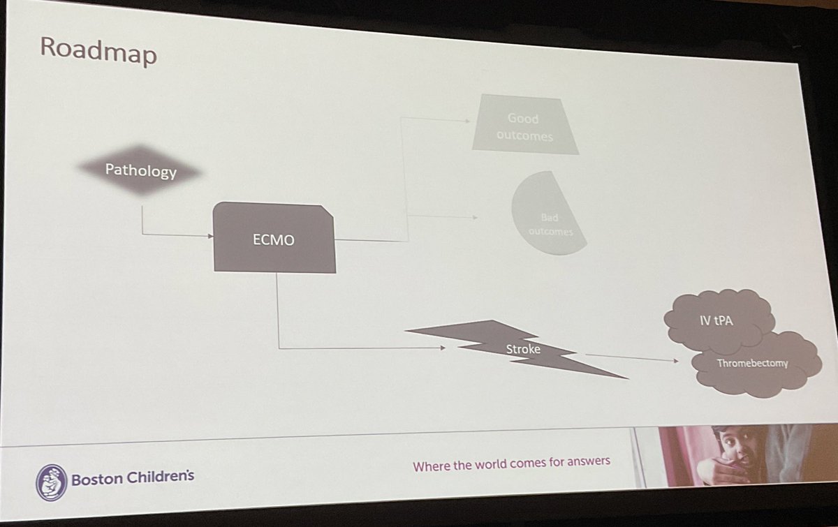 abribriesco43's tweet photo. #ELSO2022 @ELSOOrg
Dr. #AlfredSee From @BostonChildrens on #Embolic #CVA on #ECLS
10% rate of #IschemicStroke w/ #ECMO
Mechanical #thrombectomy options
@Tarig_Omer @AbhiDuggalMD @emireles_c @CCF_PCCM @CCF_CTSRes @RespiratorySCCM https://t.co/Xll1C4sbwp