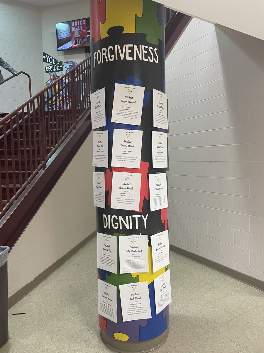 THS_BFutures's tweet photo. Pillars are back! This week we had 33 student nominations! Our kids are doing amazing things! A special shout-out to ZX for their long term support of our club! Each nominee receives a candy treat and the reason for their nomination is posted in Knights Landing! #triadproud https://t.co/cdzqQjKK98