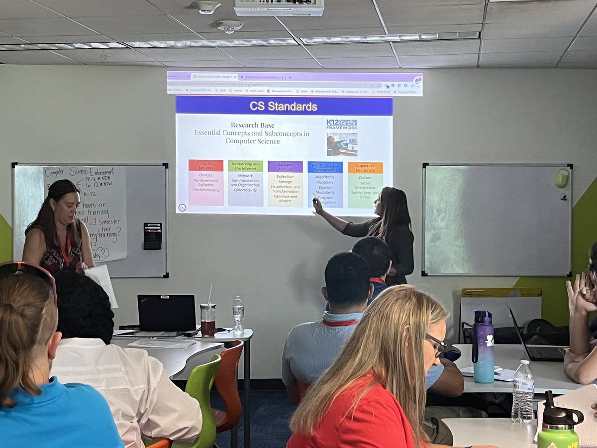 The <a href="/azedschools/">Arizona Department of Education</a> Science &amp; STEM team is out presenting on Understanding the Fundamental Concepts of Computer Science at the <a href="/azsciencecenter/">Arizona Science Center</a> to help STEM educators support their students! <a href="/sksleasman/">Sarah Sleasman</a>