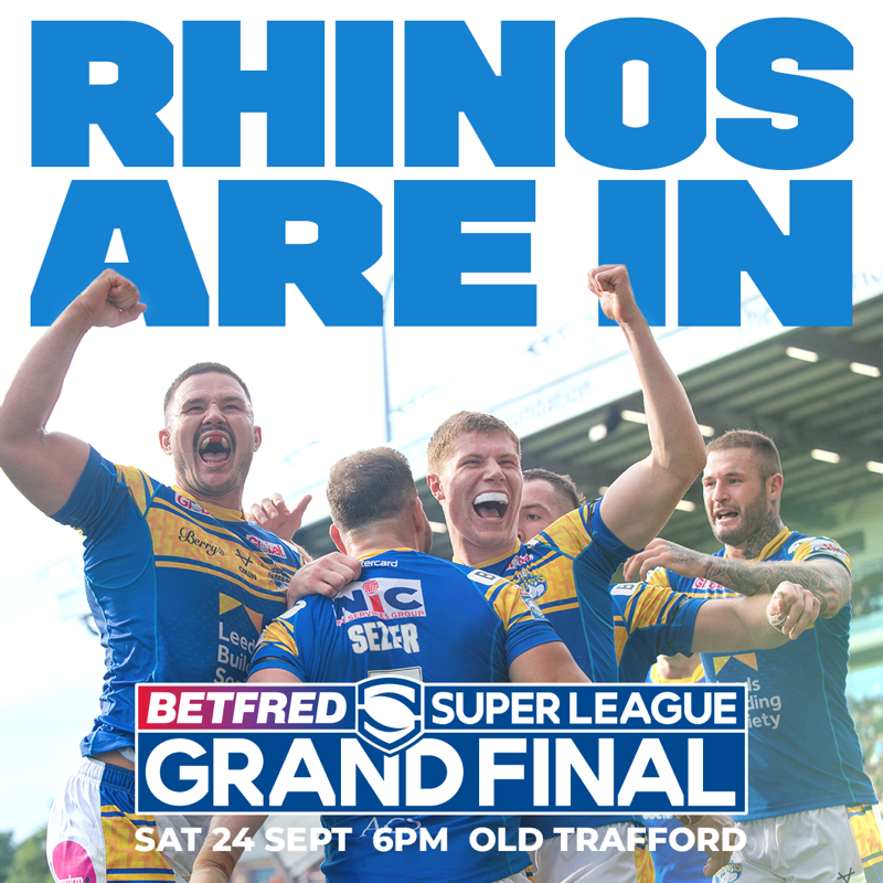 leedsrhinos's tweet photo. See you at Old Trafford Rhinos fans!