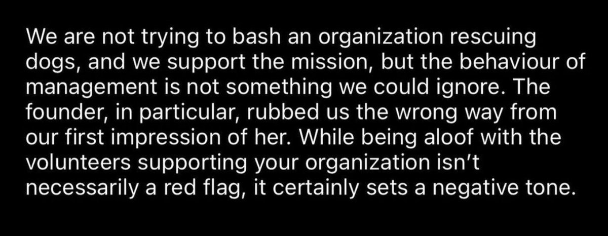 RedemptionFlaws's tweet photo. The common denominator to the dumpster fire that is #RedemptionPaws is its own CEO #NicoleSimone

Gaslighting &amp; manipulating people into thinking she’s the victim derails the time &amp; energy needed to focus on the dogs. No wonder there is so much neglect. https://t.co/cYLjGQcxtt