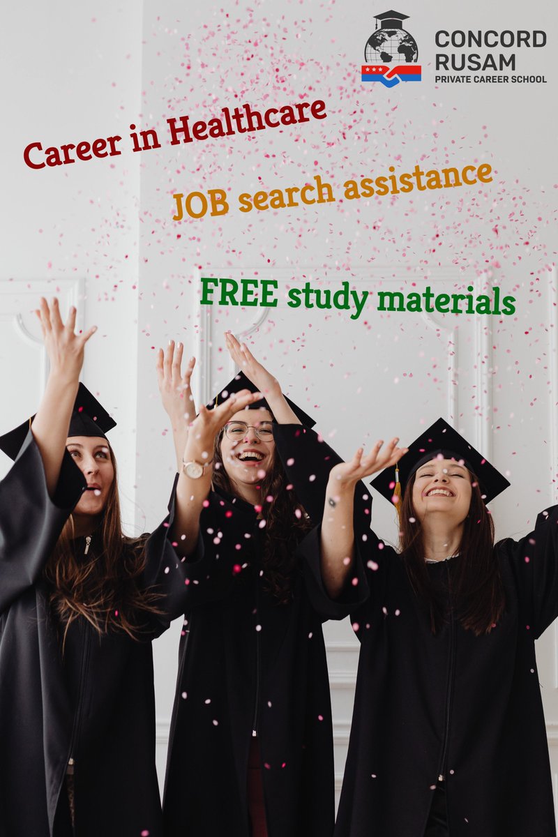 ConcordRusam's tweet image. You ONLY need a HIGHSCHOOL diploma and your ID to start any Certification programs at Concord Rusam. 
CALL us or chat with us on Whats App at ☎️212-619-2260!
...
#concordrusam #spt #sterileprocessingtechnician #medicalschool #indemandjob #greatcareers #careerinhospital #hospital