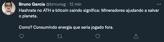 MaximalistaBTC's tweet photo. Mineradores de #bitcoin vão salvar o mundo! https://t.co/VSaE7LFW9u