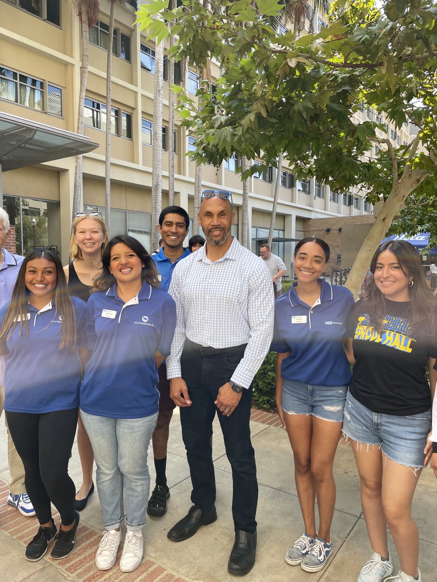 Hanging out with #UCLA Residential Life staff on move-in day.